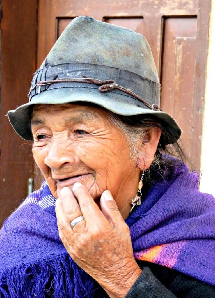 Elderly woman in Nono, Ecuador