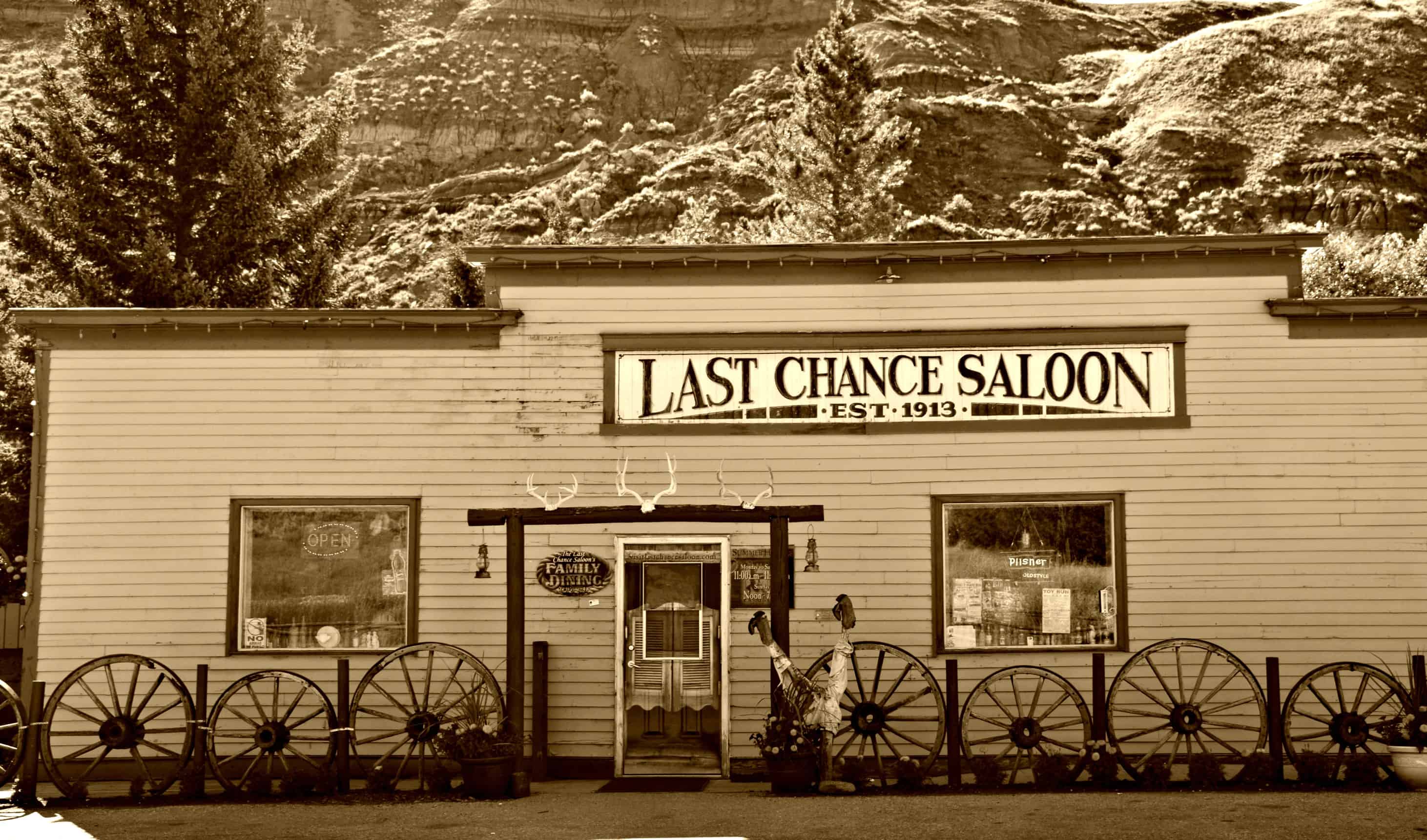 Last Chance Saloon - a great stop on the Hoodoo Trail