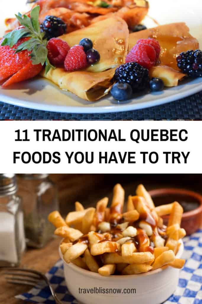 Traditional Quebec foods