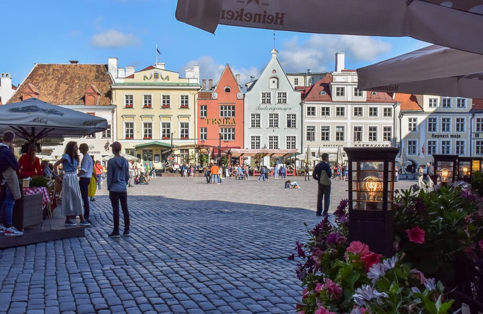Town Hall Square in Tallinn Estonia