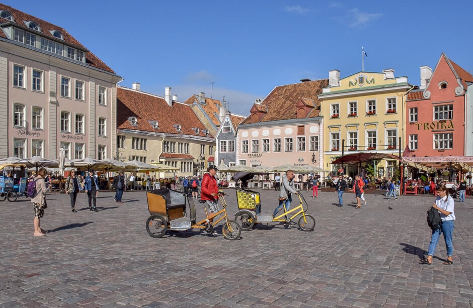 Town Hall Square in Tallinn Estonia