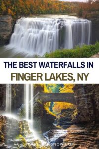 Plan your trip with this list of the best waterfalls in the Finger Lakes, NY, including tips and a Finger Lakes map. | Finger Lakes waterfalls | Things to do in the Finger Lakes | Finger Lakes guide | Upstate New York parks #waterfalls #FingerLakes #travelblissnow
