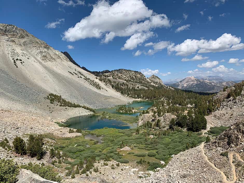 Lakes and mountains in the Mammoth Lakes area of California